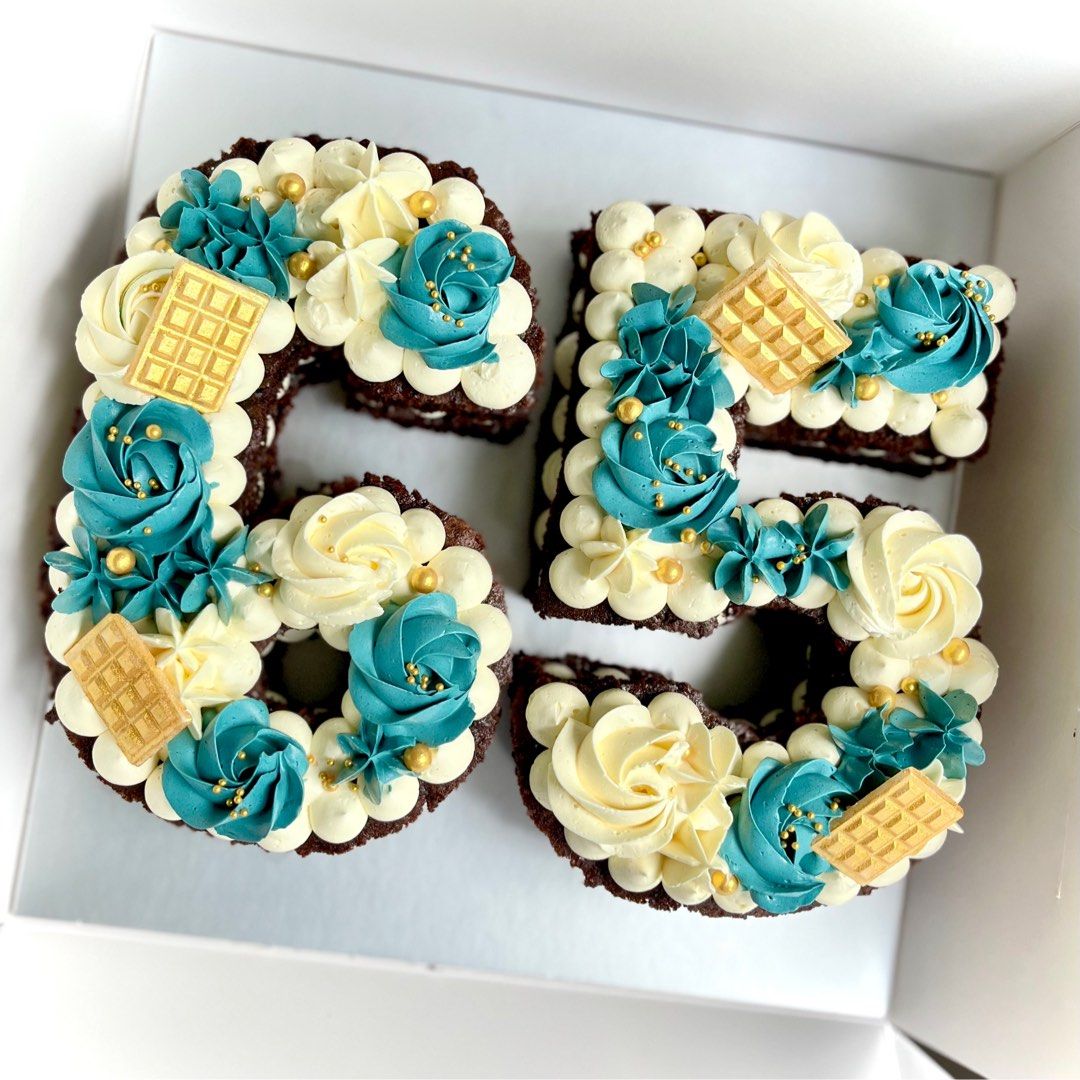 Birthday Anniversary Number Cake - Etsy New Zealand