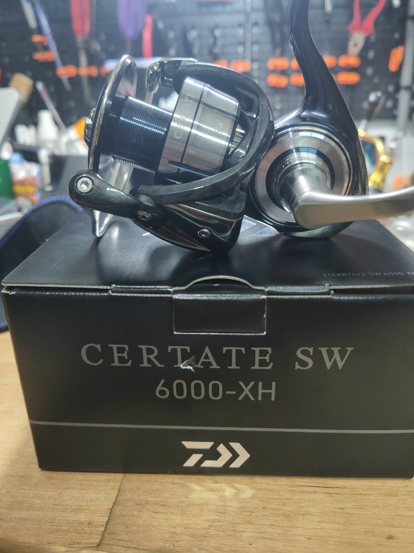 Moulinet De Pêche Daiwa Certate SW 6000-XH - Haute Vitesse, Eau Salée - 10+1 Roulements