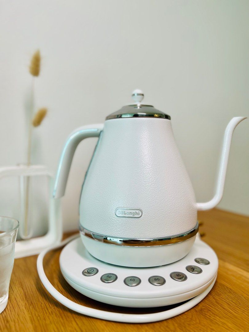 Delonghi Icona Cafe Gooseneck Kettle 1L, TV & Home Appliances, Kitchen