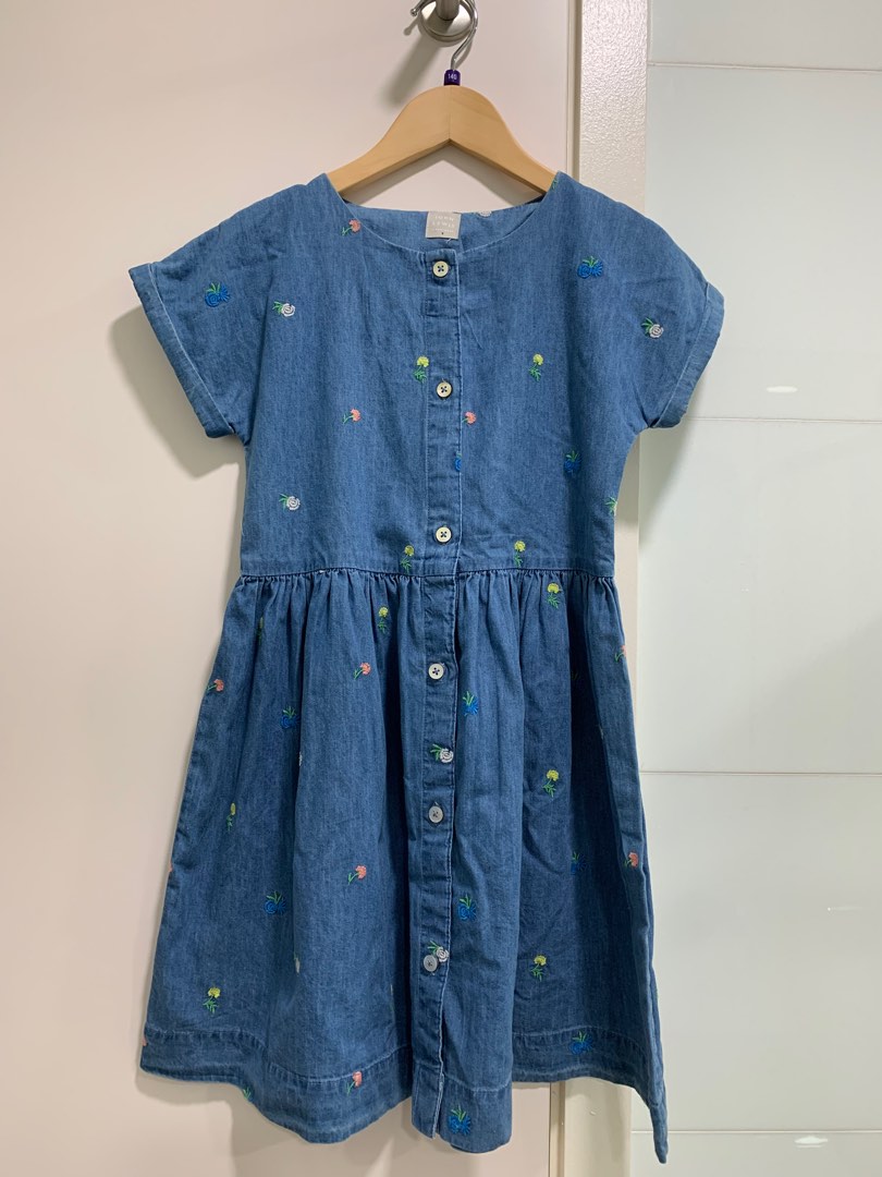 john lewis denim dress JOHN LEWIS ANYDAY Denim Smock Long Sleeve Dress