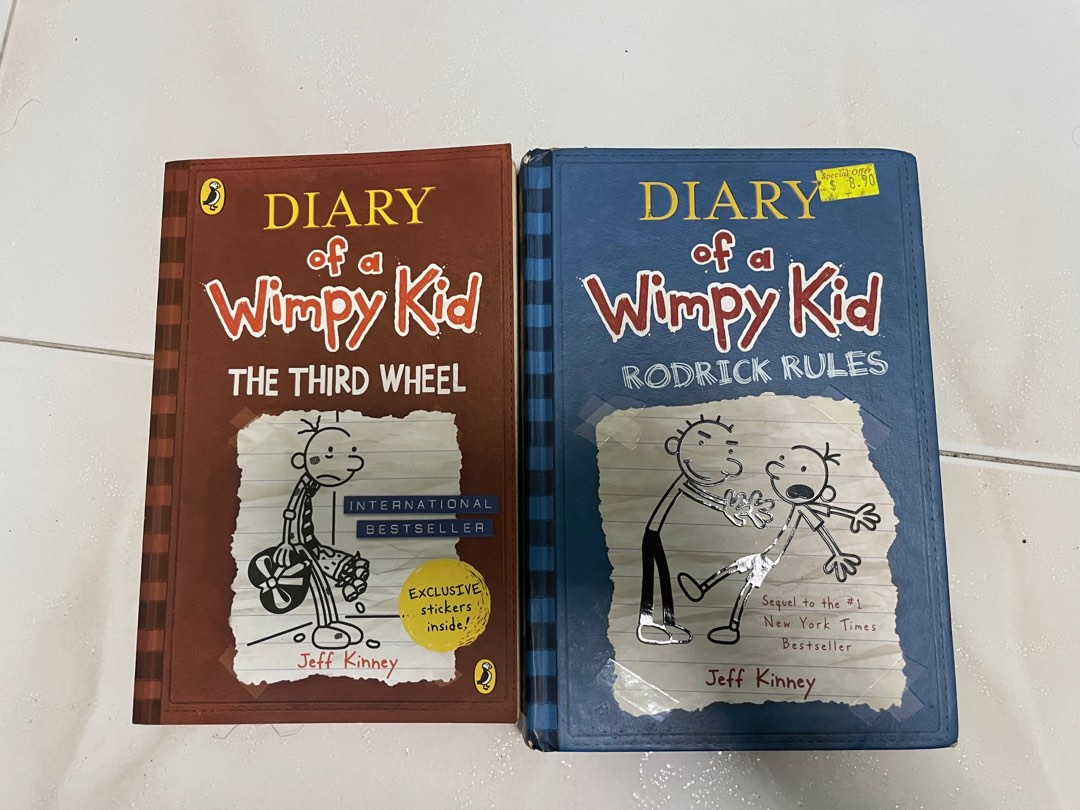 Diary Of A Wimpy Kid Books (Rodrick Rules and The Third Wheel), Hobbies ...