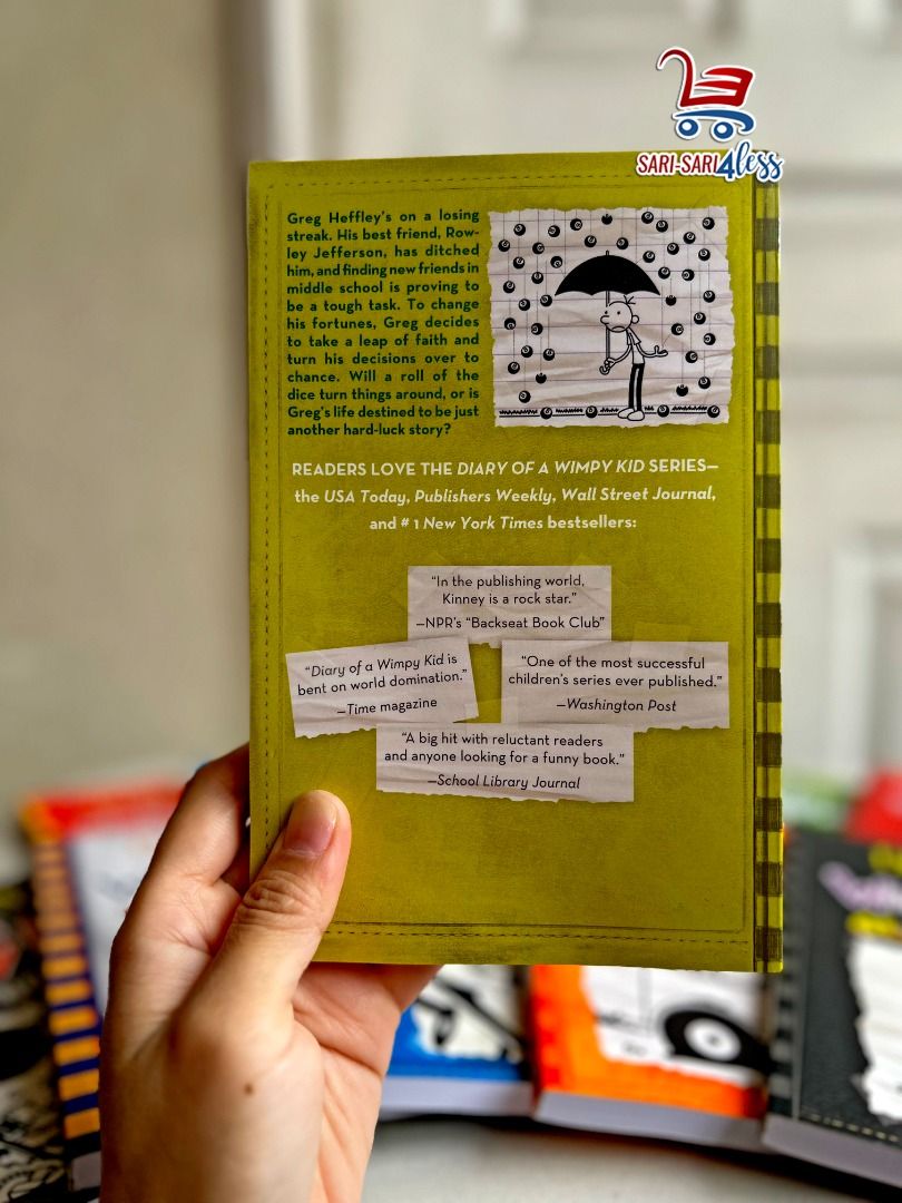 Diary of a Wimpy Kid HARD LUCK (Paperback) (Category: Children's Books) located in Quezon City. Submitted by sarisari4less (Listing ID 1246159909, Image 2). Description: 📚🍀 Diary of a Wimpy Kid: Hard Luck Book for Sale! 🍀📚 Hey, fellow bookworms and Wimpy Kid fans! 📖👋 Looking for a captivating and hilarious read? Your luck just got better! 🎉 📘 Book Title: Diary of a Wimpy Kid: Hard Luck 📕 Author: Jeff Kinney 📢 Description: Embark on a wi