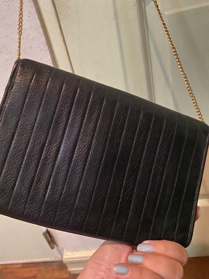Dior black leather WOC (Category: Luxury Bags & Wallets) located in Butuan. Submitted by natalday (Listing ID 1246122026, Image 3). Description: authentic vintage .