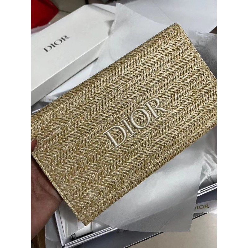Dior clutch gold sales