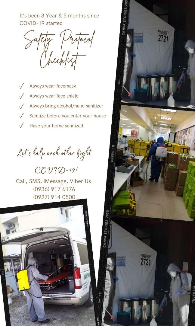 Disinfection Service and Pest control service (Category: Others) located in Las Pinas. Submitted by tienterprises (Listing ID 194865043, Image 3). Description: We would like to offer our disinfection and pest control service Pest Control for the following: Termite Crawling insects Mosquitoes Fleas and Ticks Ants Rats and mice Other household pests Soil poison For: Condo House Townhouse Apartment School University Hospital Clinic Warehouse Restaur