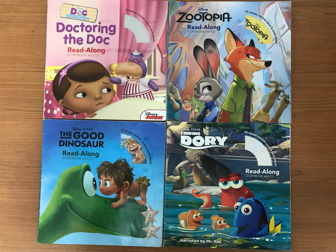 Disney ReadAlong Storybook and CD, 興趣及遊戲, 書本 & 文具, 小說 & 故事書 Carousell