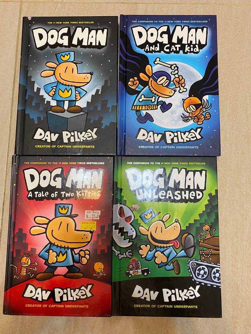 Dog Man - 4 Series / Dogman, Dogman and Cat Kid, Dogman unleashed ...