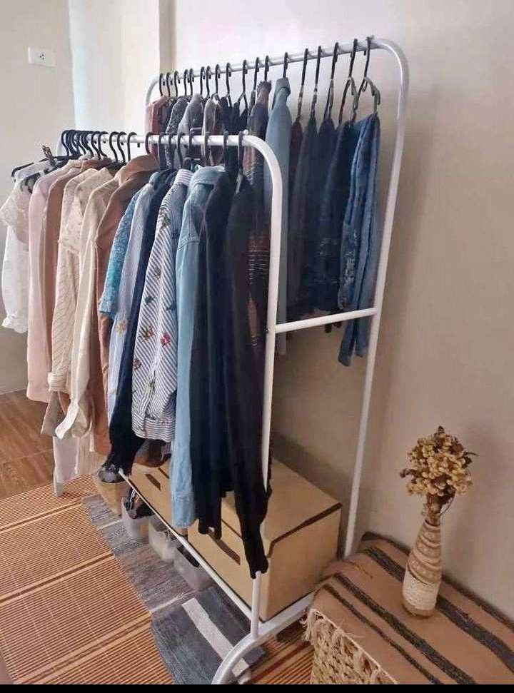 Double Clothes Rack, Furniture & Home Living, Outdoor Furniture on