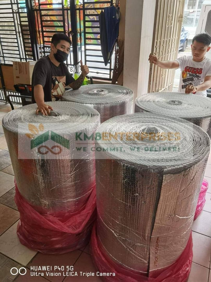 DOUBLE FOIL BUBBLE INSULATION (Category: Construction & Building Materials) located in Marikina City. Submitted by christine_km8enterprises (Listing ID 1246023050, Image 2). Description: BUBBLE INSULATION 👉🏻BIG DISCOUNTS for bulk orders👈🏻 Smart / Viber / Telegram: 09682902240 Christinekm8enterprises@gmail.com Fb: Christine / Km8 Enterprises ✔️Heat Insulating ✔️R Value 12 15 19 ✔️Fire rating Class A ✔️Temperature range 50F - 180F ➖Pure Aluminu