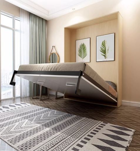 Electric lifting invisible bed folding positive rollover hidden