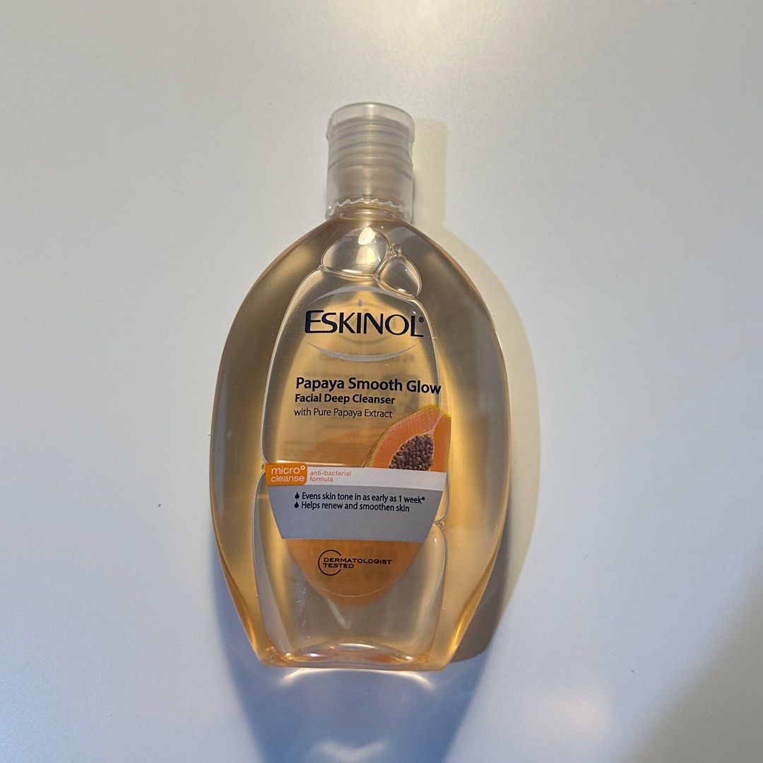 ESKINOL Papaya Smooth Glow Facial Deep Cleanser, Beauty & Personal Care