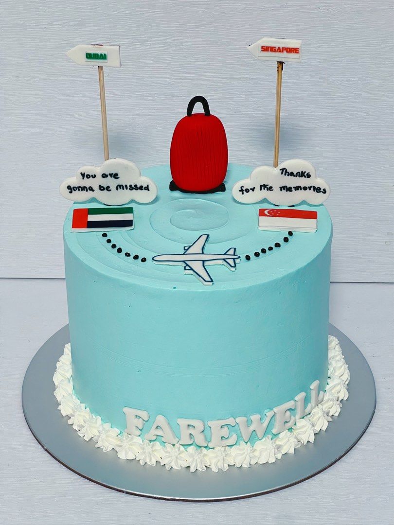 Bon Voyage Cake | A Chocolate cake for a nurse who is moving… | Flickr