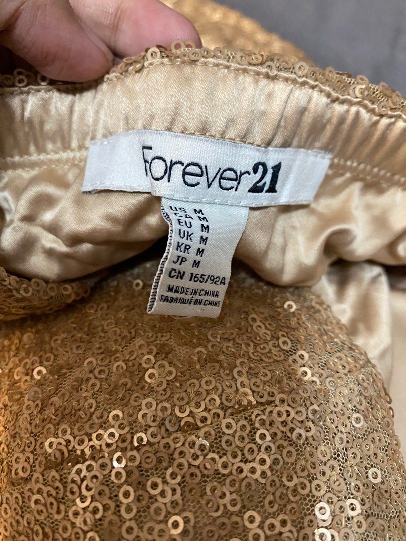 Gold sequin top forever 21 new arrivals