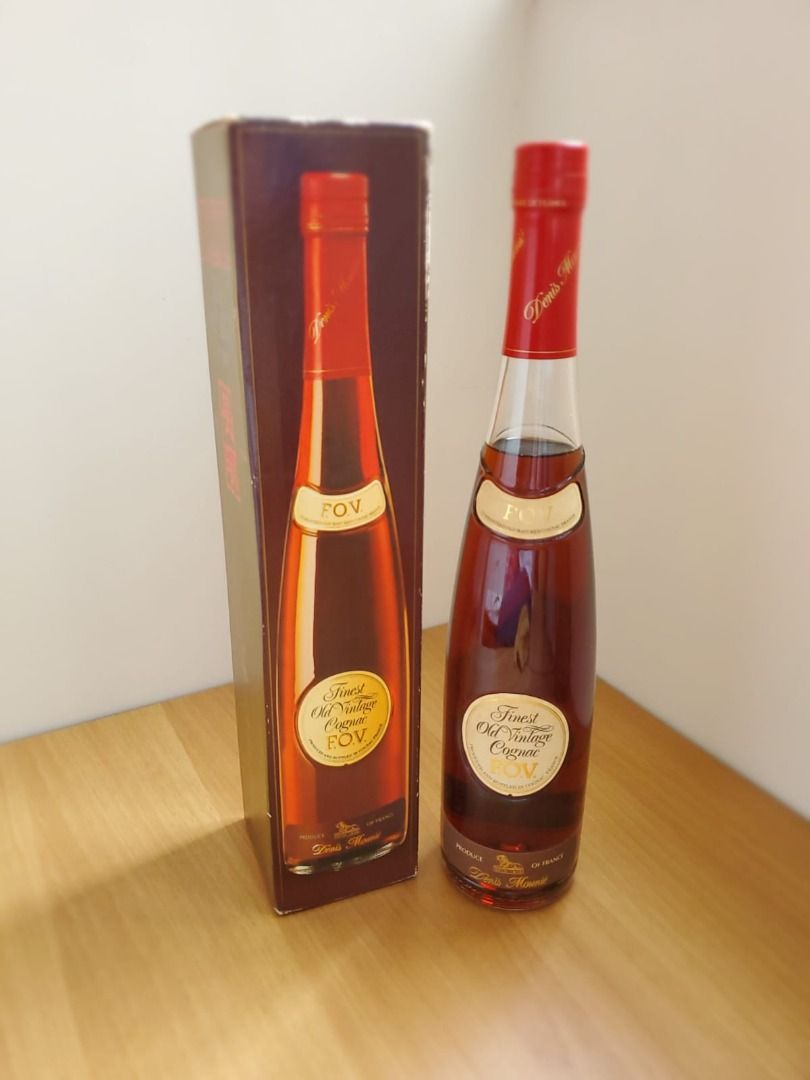 F.O.V Finest Old Vintage Cognac, 嘢食& 嘢飲, 酒精飲料- Carousell