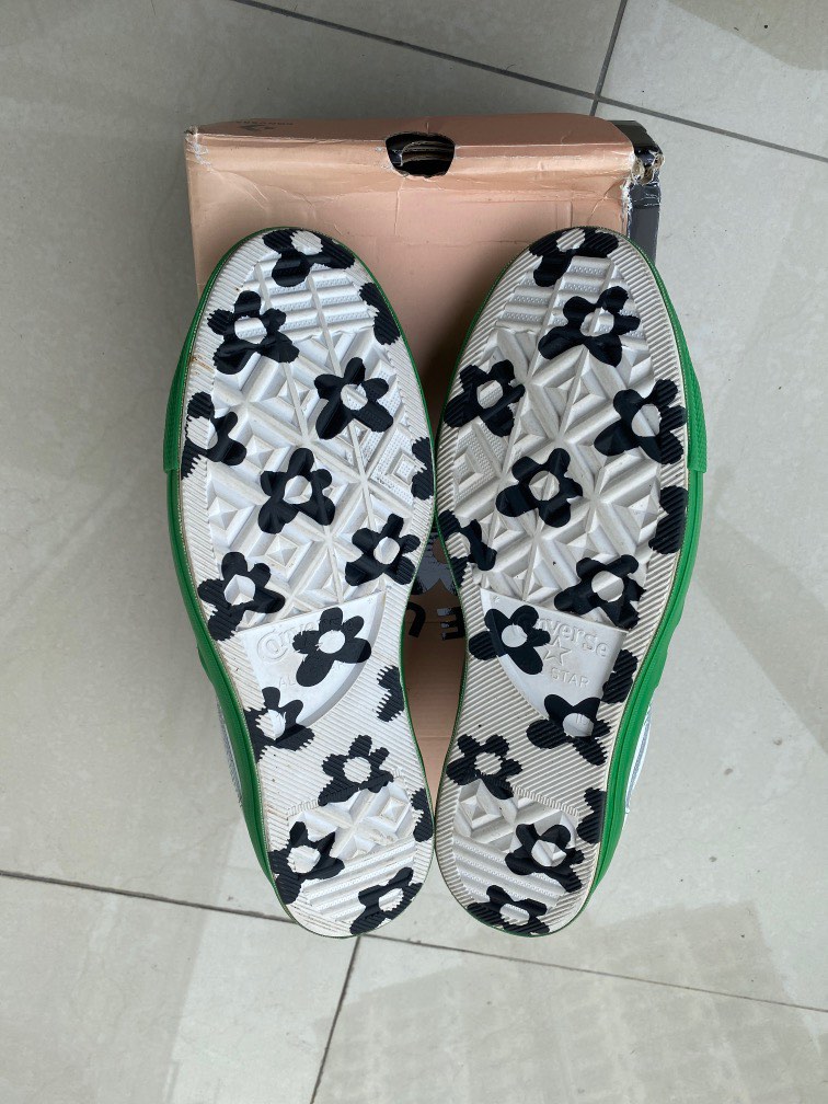 FREE SHIPPING CONVERSE X GOLF le FLEUR KELLY GREEN GREEN WHITE