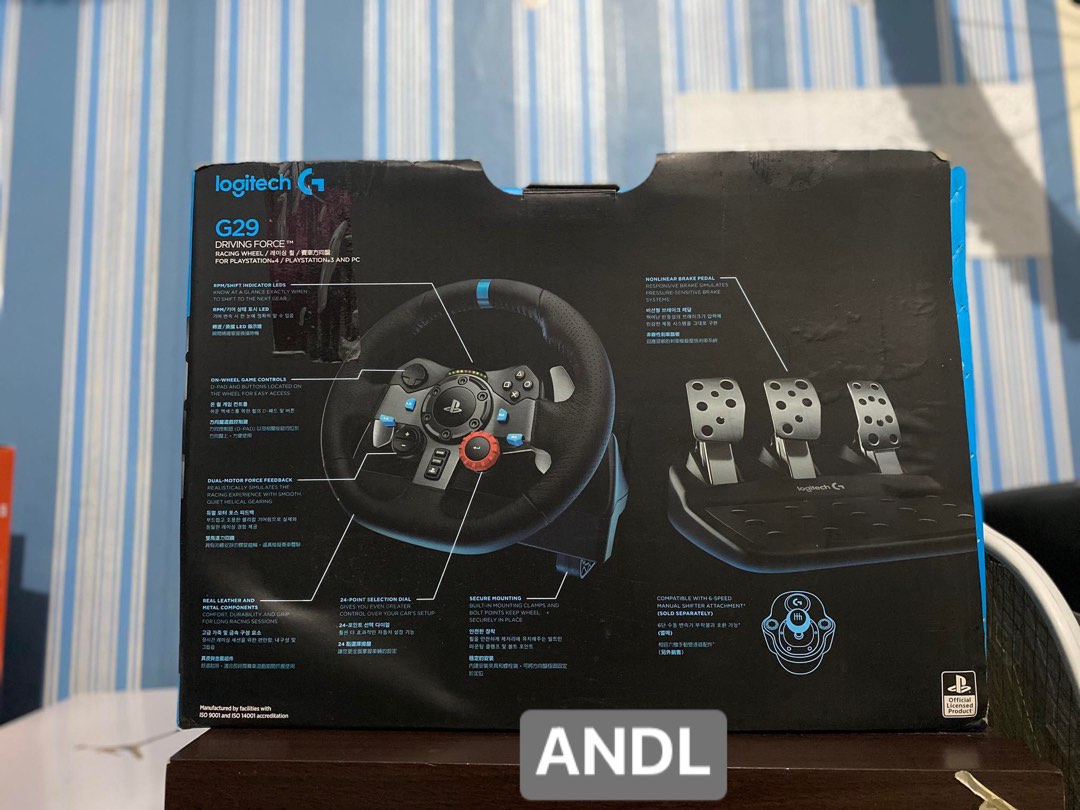 G29 Driving Force set w/ Driving Force Shifter, Video Gaming, Video