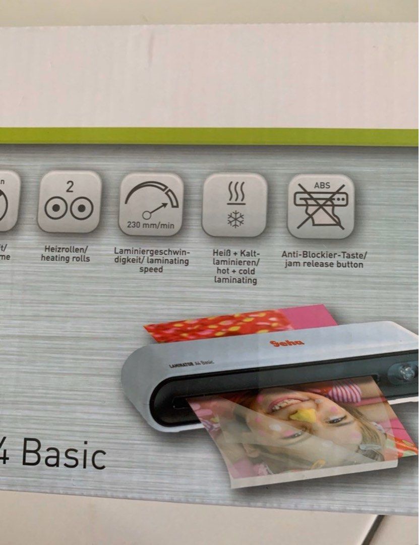 Geha Mini Portable A4 Basic Laminating Machine (New), Hobbies & Toys
