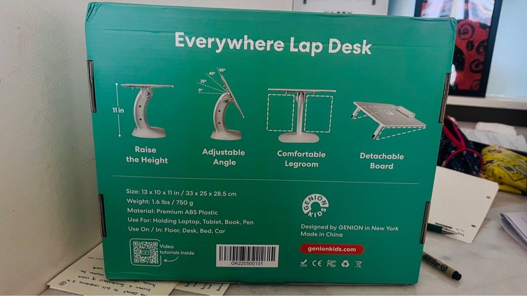 GENION KIDS EVERYWHERE LAP DESK, Babies & Kids, Baby Nursery & Kids Furniture, Other Kids