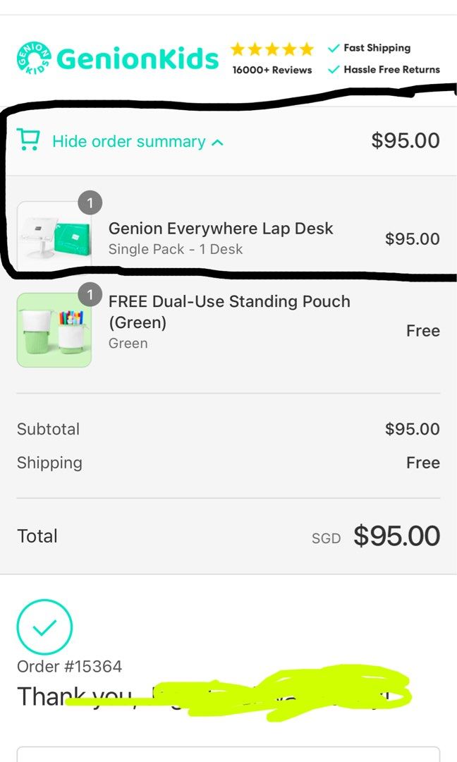 GENION KIDS EVERYWHERE LAP DESK, Babies & Kids, Baby Nursery & Kids