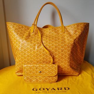 GOYARD Comor GM Tote Bag Black Coated Canvas Leather Unisex Used F/S From  Japan