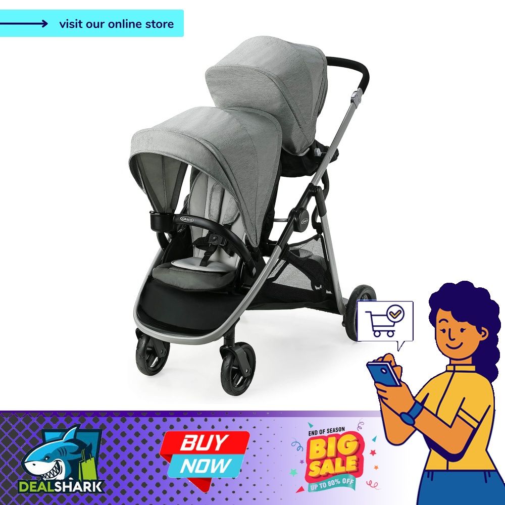 Graco Ready2Grow LX 2.0 Double Stroller Clark New Model Clark Babies Kids Going Out Strollers on Carousell