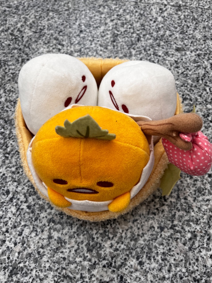Gudetama plush toys, Hobbies & Toys, Toys & Games on Carousell