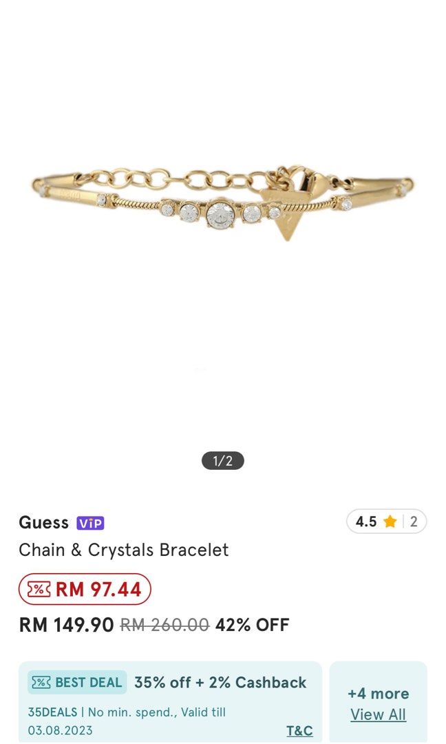 Guess hot sale crystal bracelet