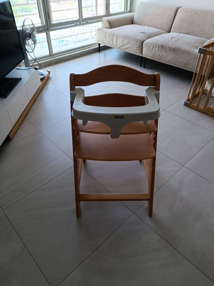 Hauck baby high chair with infant bouncer attachment, Babies & Kids