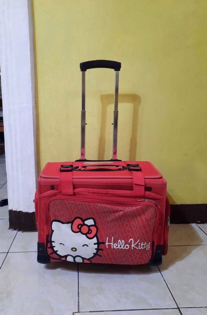 Hello Kitty School Trolley Bag, Hobbies & Toys, Stationary & Craft