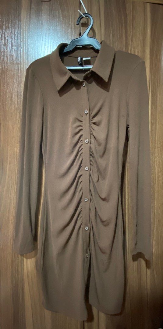 H&M Brown Long sleeve button down dress, Women's Fashion, Dresses & Sets, Dresses on Carousell H&M Brown Long sleeve button down dress, Women's Fashion, Dresses & Sets, Dresses on Carousell