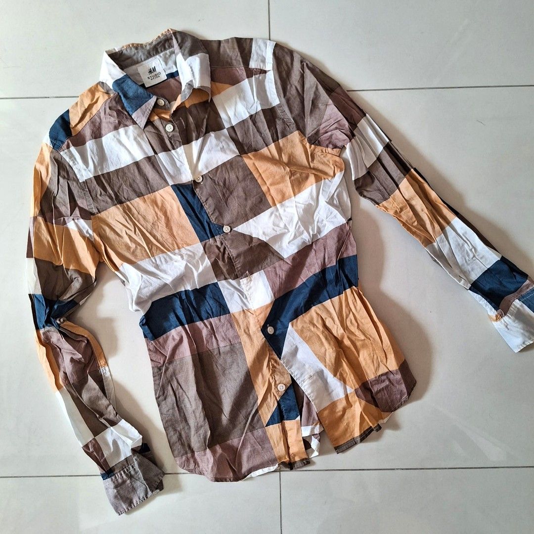 H M Casual Shirt Mens Men s Fashion Tops Sets Tshirts Polo