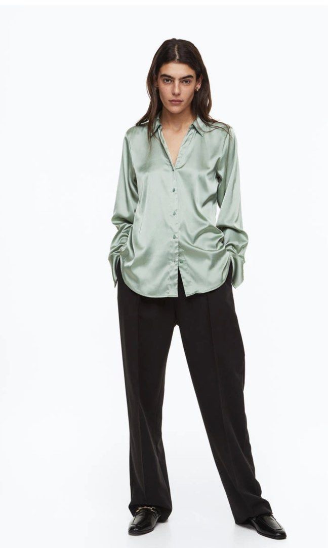 Hm satin shop blouse