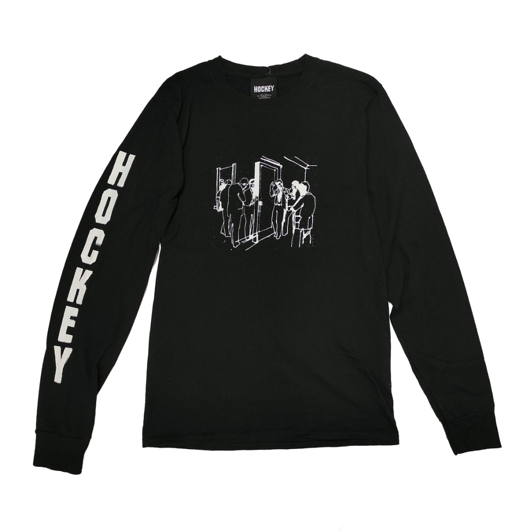 Hockey Eyes without A Face Long Sleeve TShirt, Men's Fashion, Tops