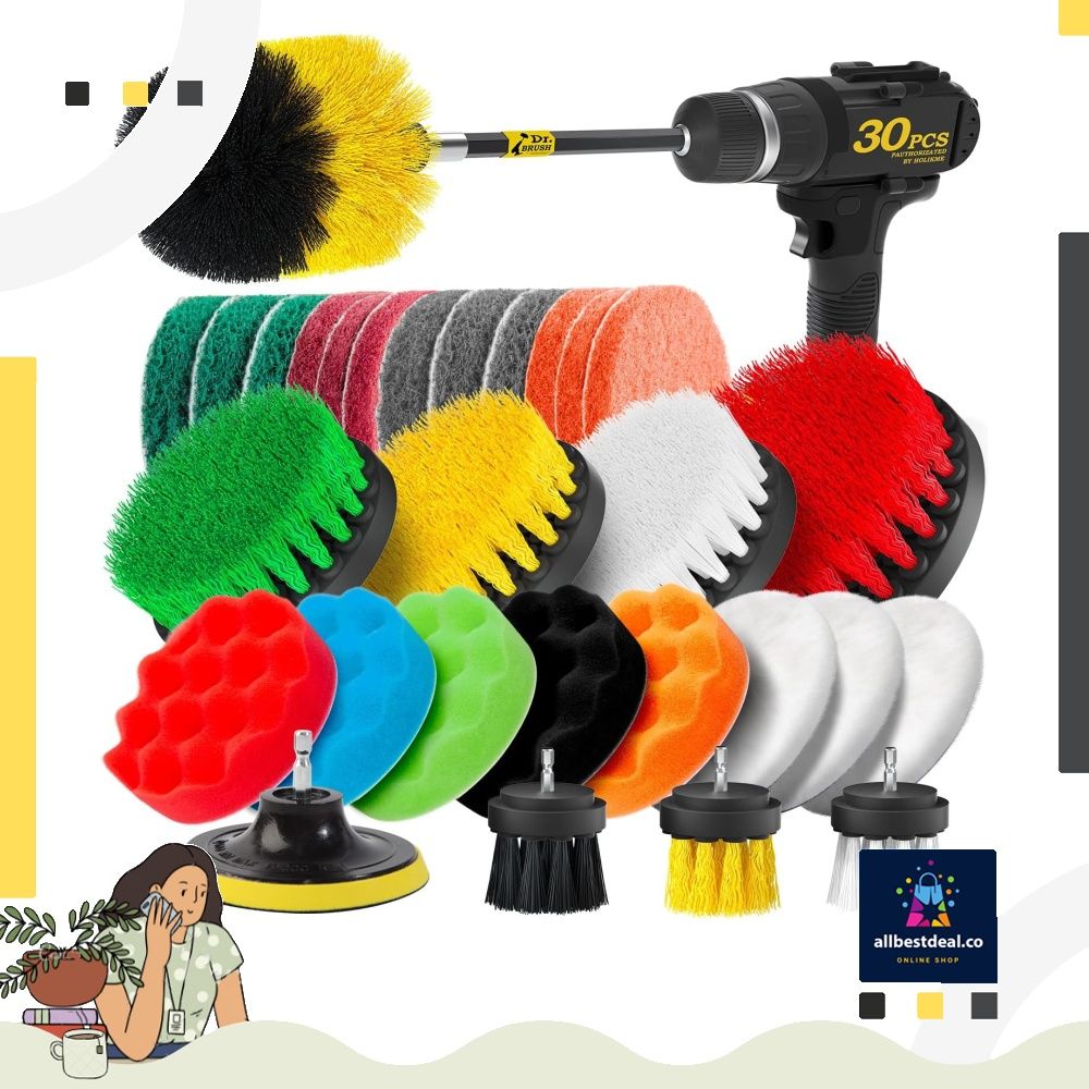 This Holikme Drill Brush Set Is on Sale for $8 at