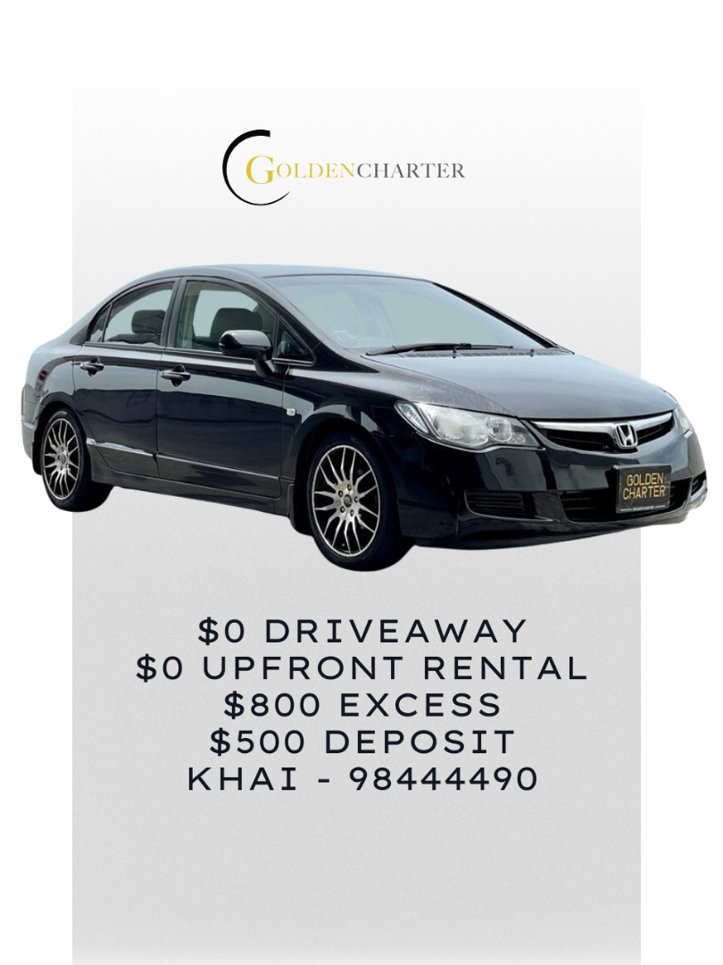 HONDA CIVIC RENTAL GOJEK FLEET PARTNER PHV READY PERSONAL USE CDW