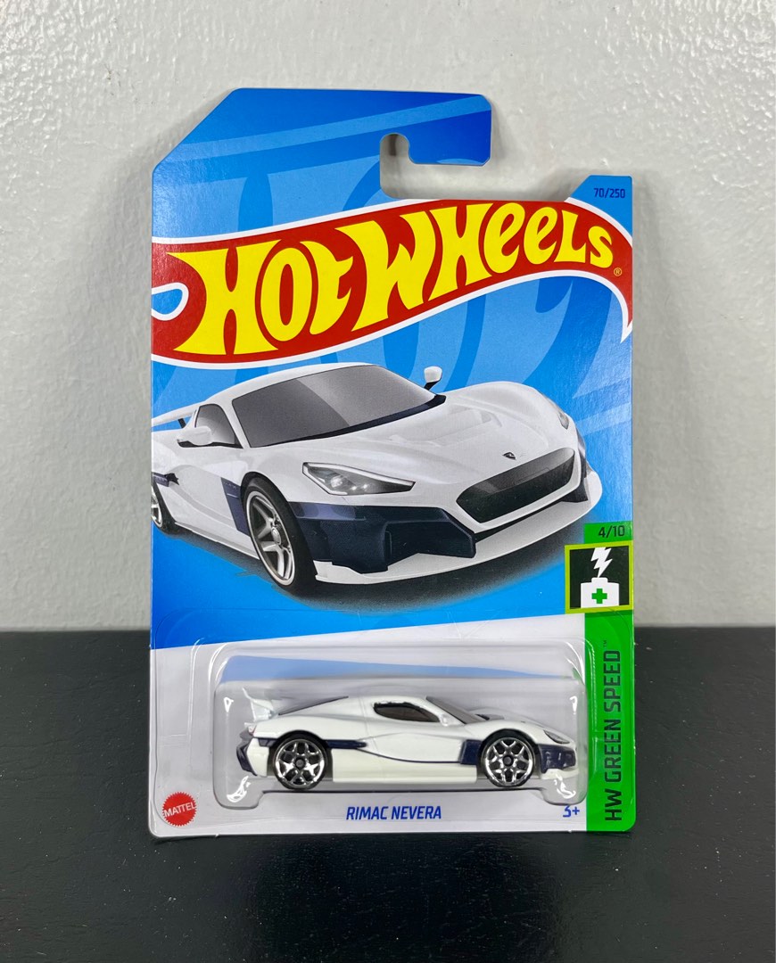  Hot Wheels Rimac Nevera, HW Green Speed 4/10 : Toys & Games