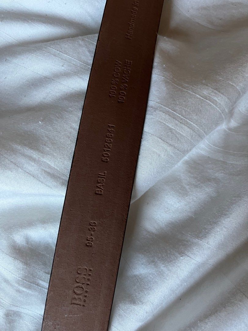 Hugo boss belt size discount