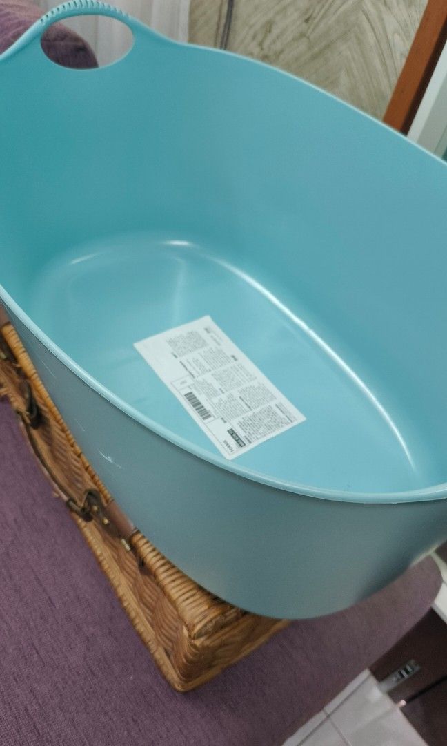 IKEA LAUNDRY BASKET TORKIS, Furniture & Home Living, Home Improvement