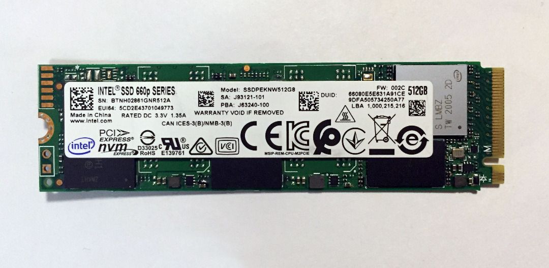 Intel 660p 512gb cheap