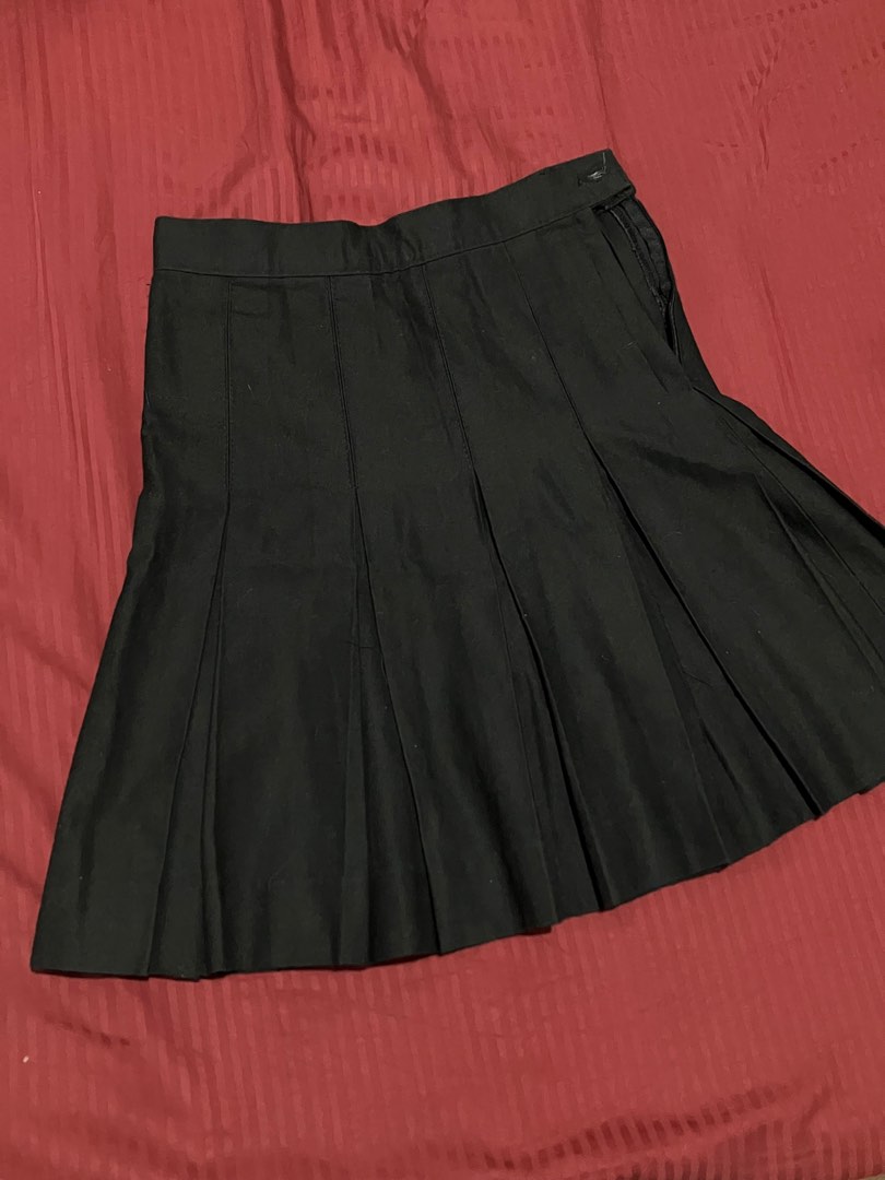 Japanese School Uniform Black Skirt Adjustable on Carousell
