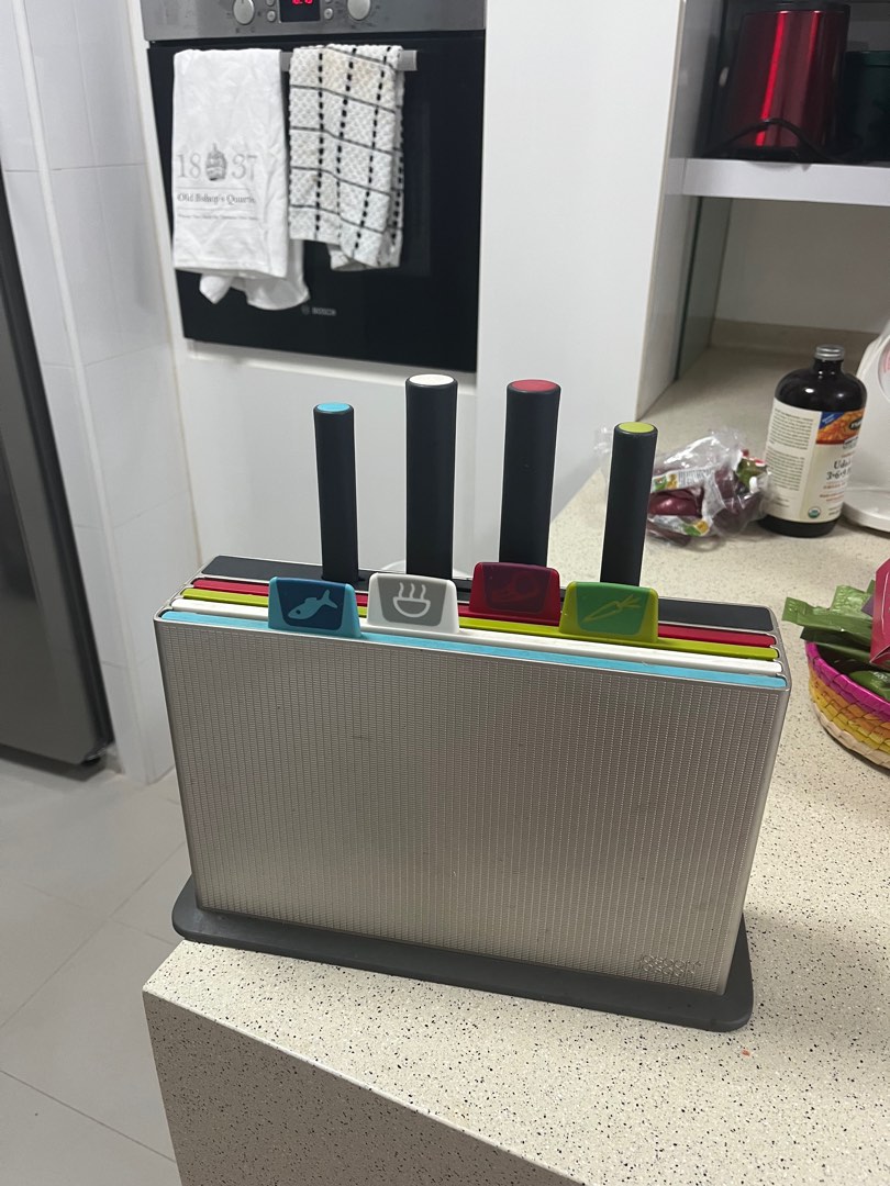 Joseph Joseph cutting board and knife set, Furniture & Home Living