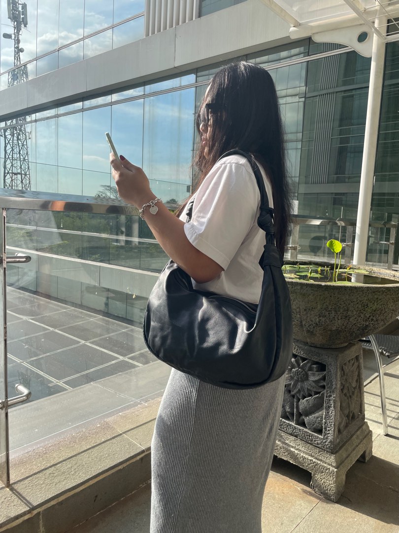 KAYNN Leather Hobo Bag on Carousell