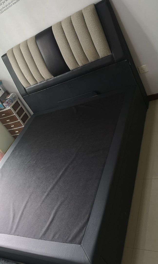 KING KOIL QUEEN SIZE STORAGE BED, Furniture & Home Living, Furniture