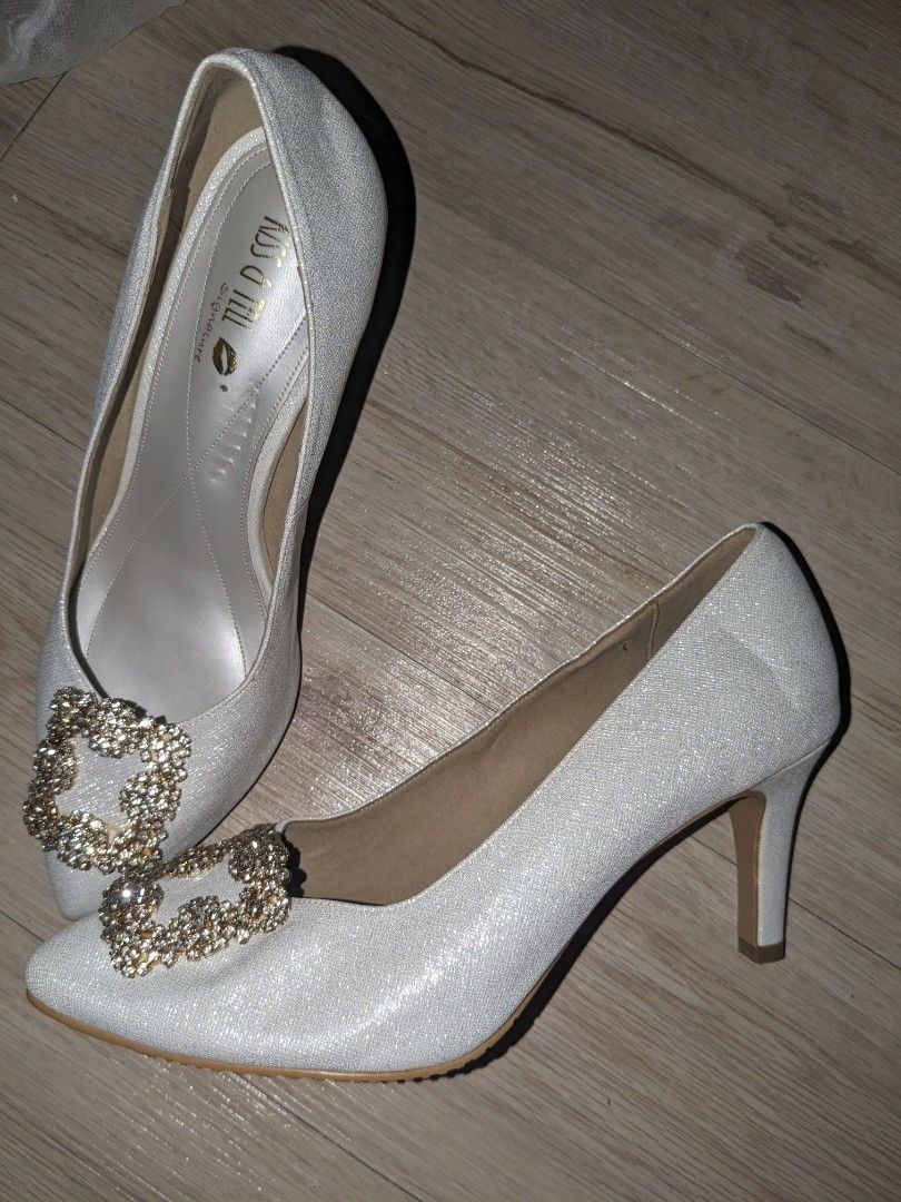 Kiss tell trinity bridal heels shoes