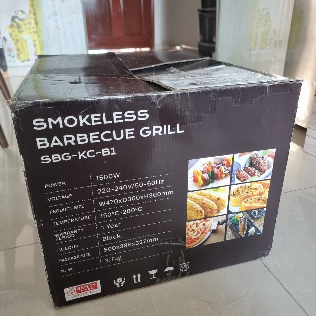 KITH SBGKCB1 Smokless BBQ Grill, TV & Home Appliances, Kitchen