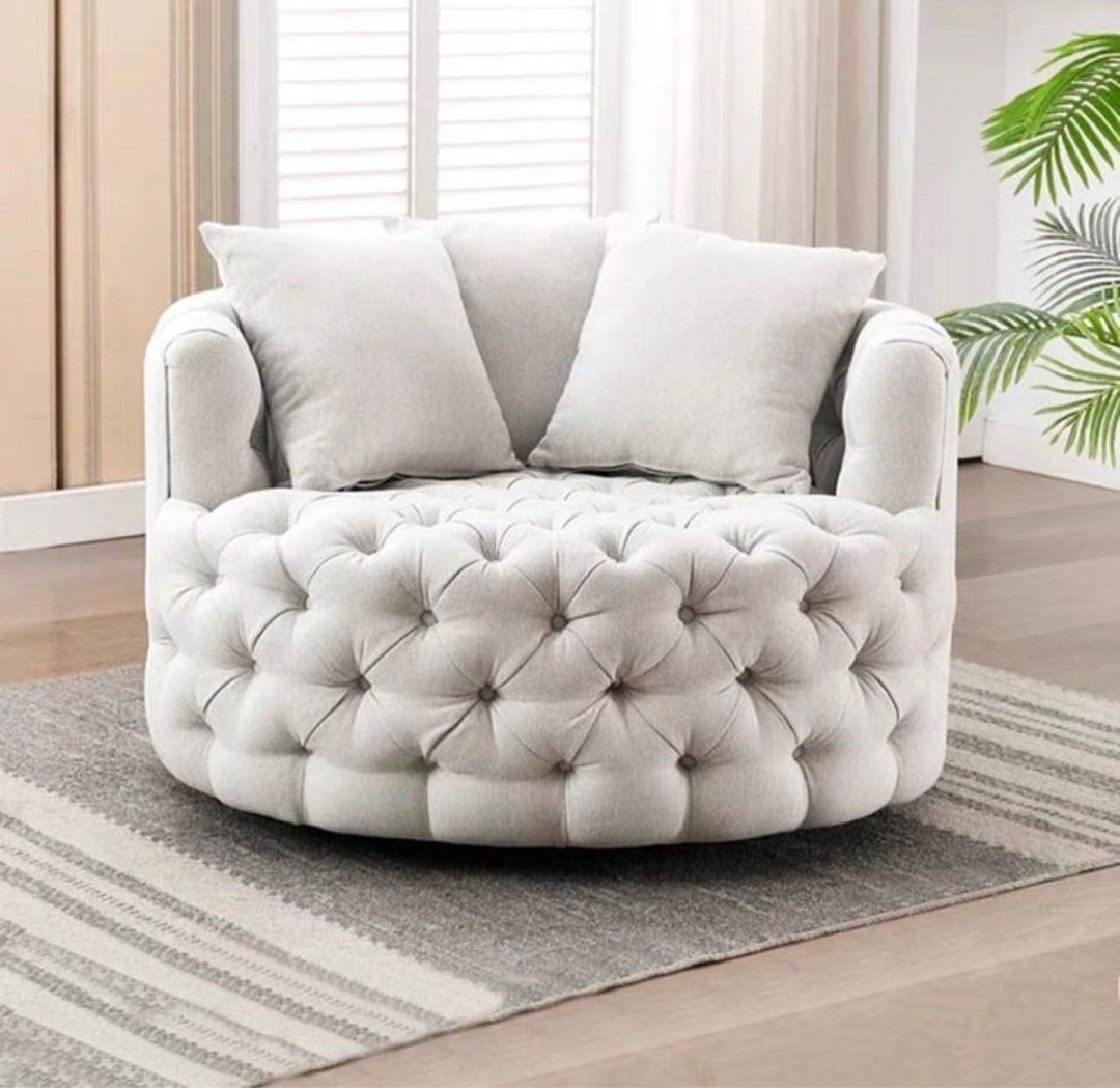 Damis elegant sales swivel chair