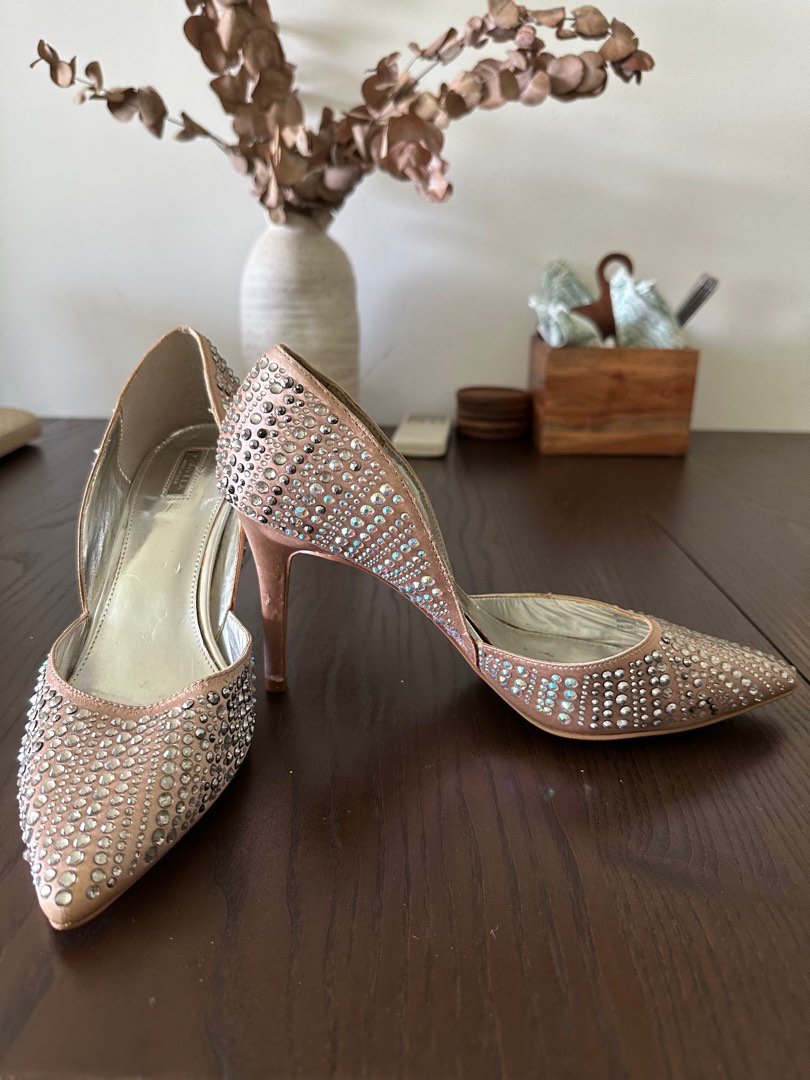 Gem studded heels new arrivals