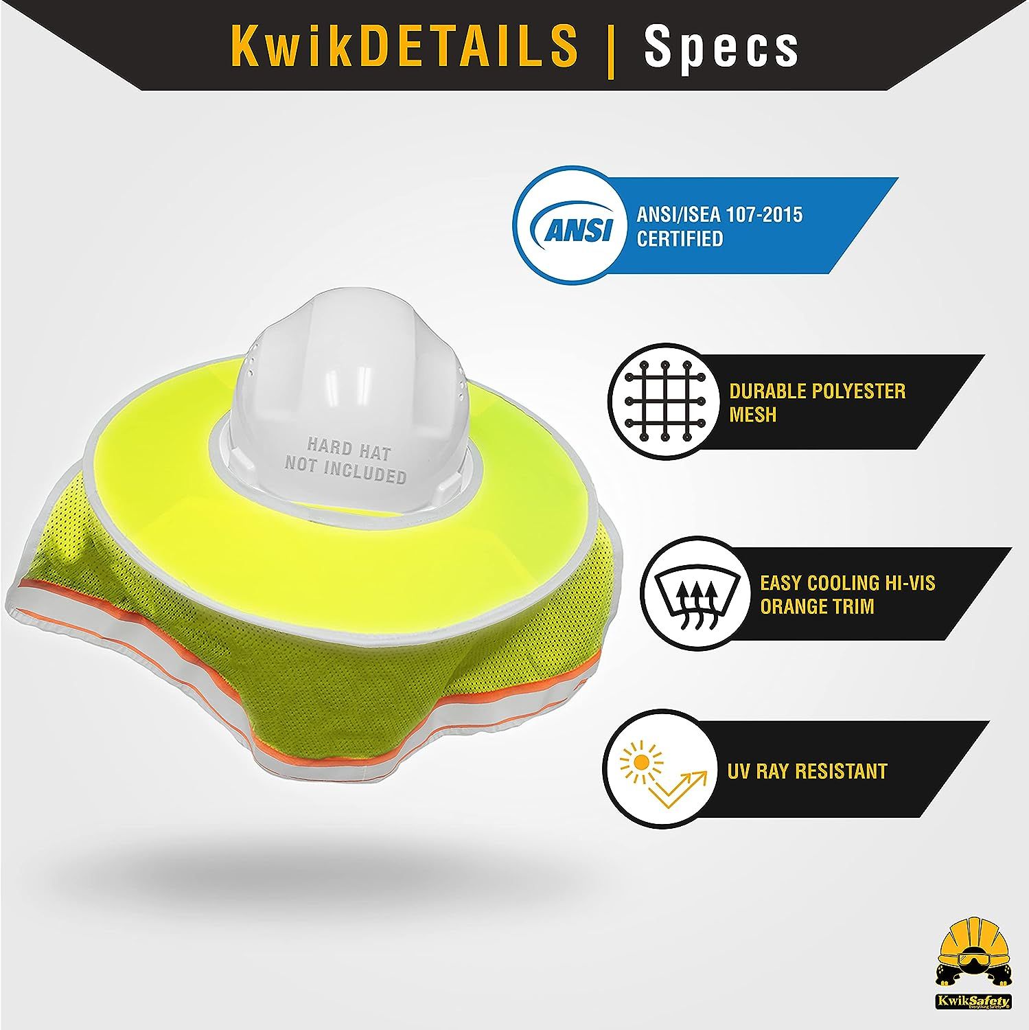 KwikSafety (Charlotte, NC) Tortoise Shell PPE KIT (18 Vents) Full Brim ...