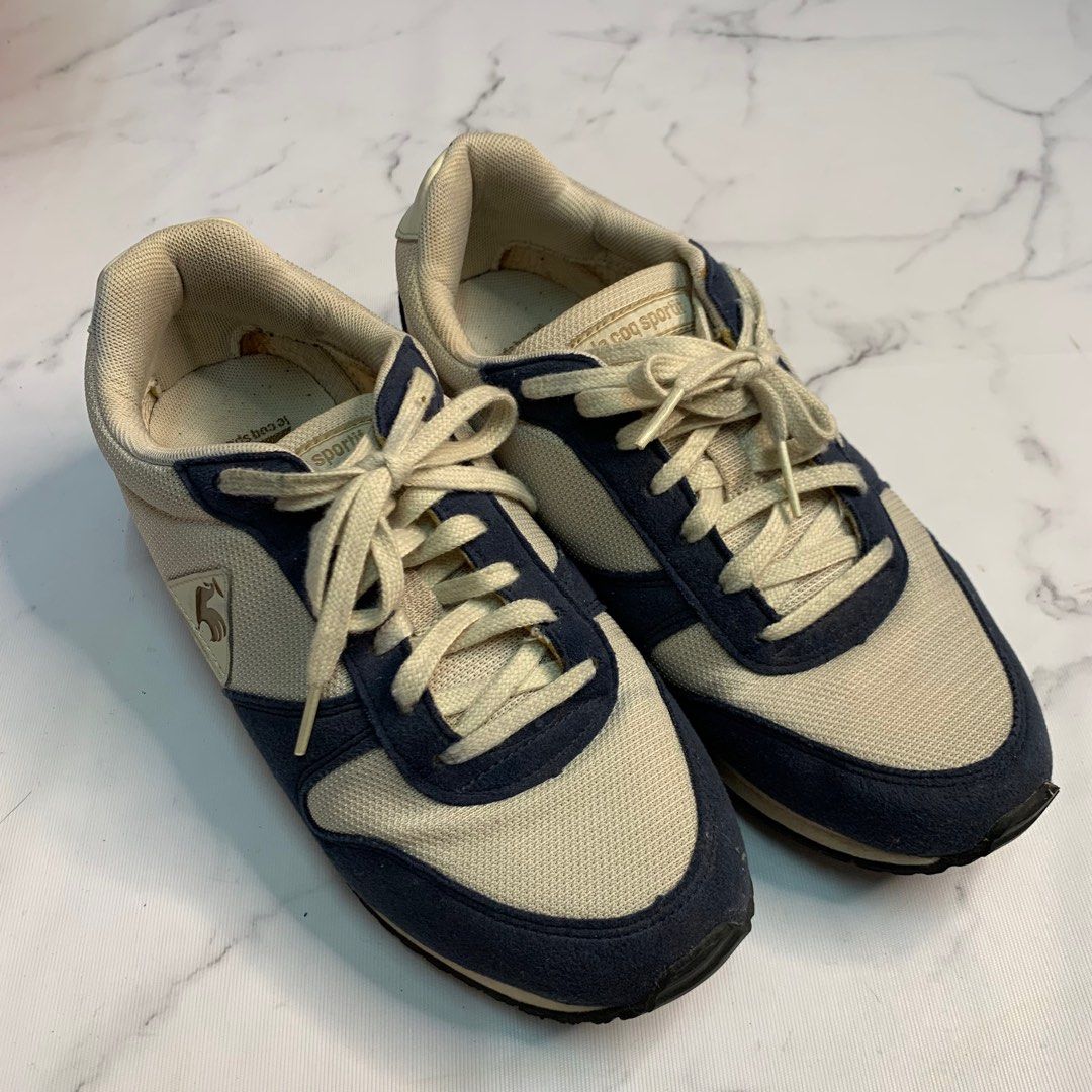 EU 38 Le Coq Sportif beige Alpha II sneakers shoe Women s Fashion Footwear Sneakers on Carousell