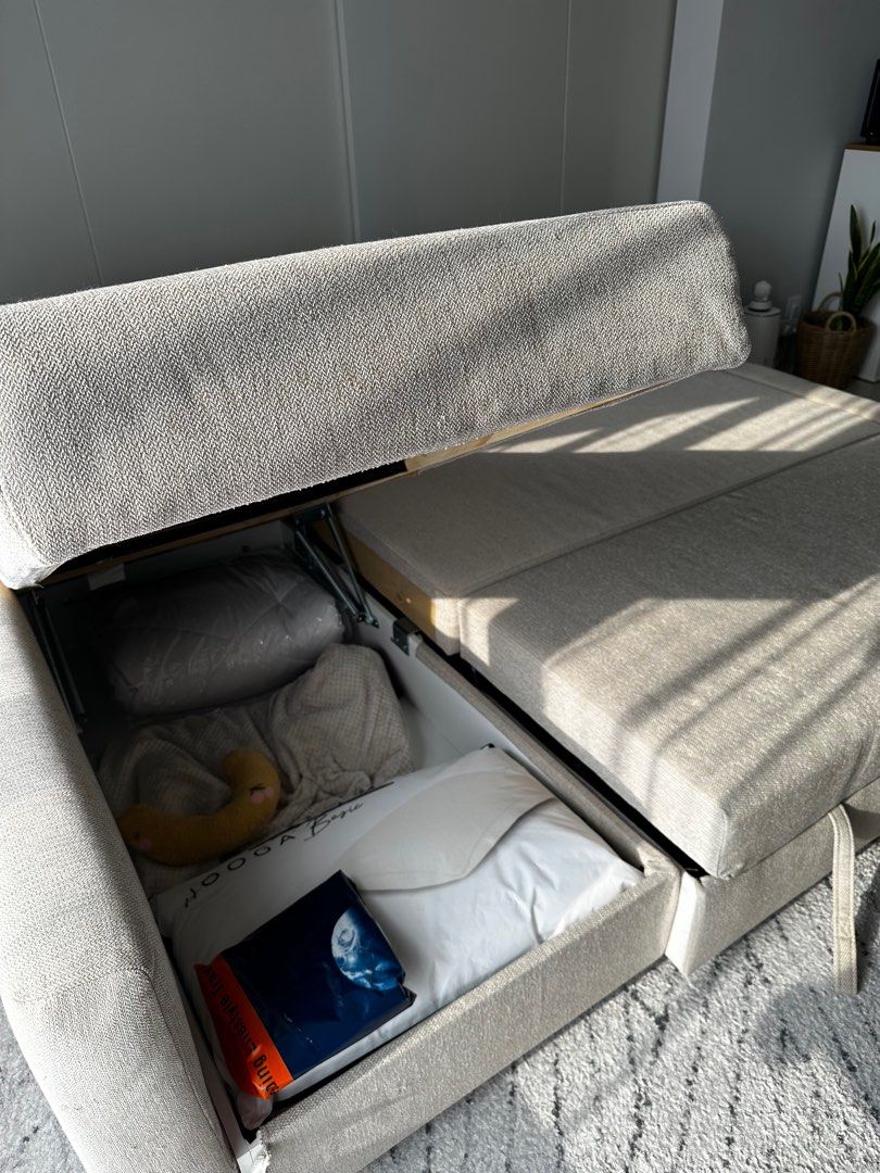 Like New Ikea Friheten Coner Sofa Bed with Storage, Furniture & Home